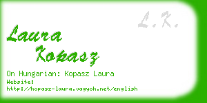 laura kopasz business card